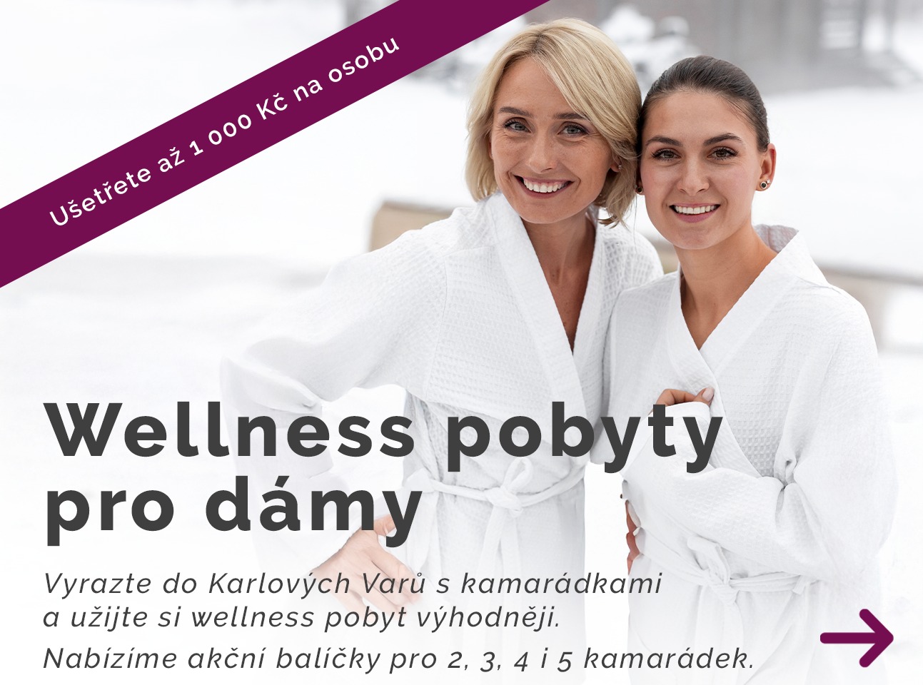 Wellness pobyty pro dámy – akční nabídka